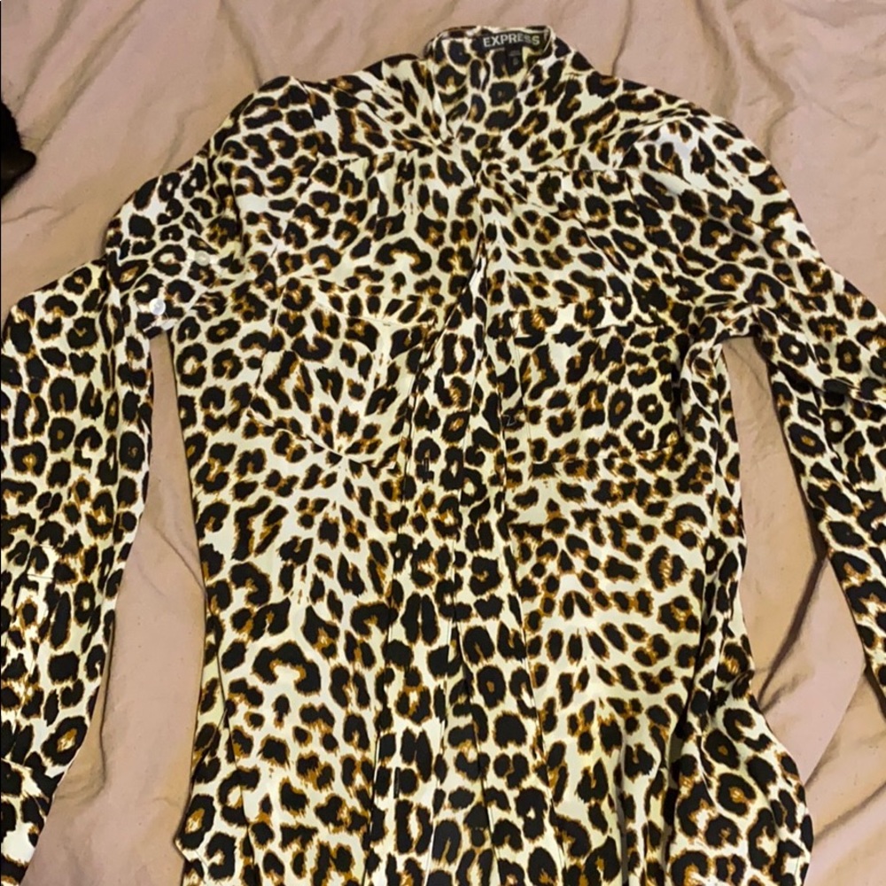 Long sleeve  cheetah shirt